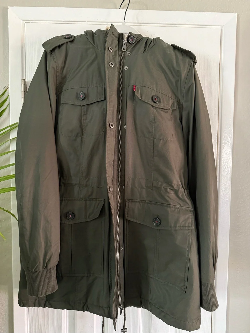 Levis Hooded Utility Parka with Sherpa Lining